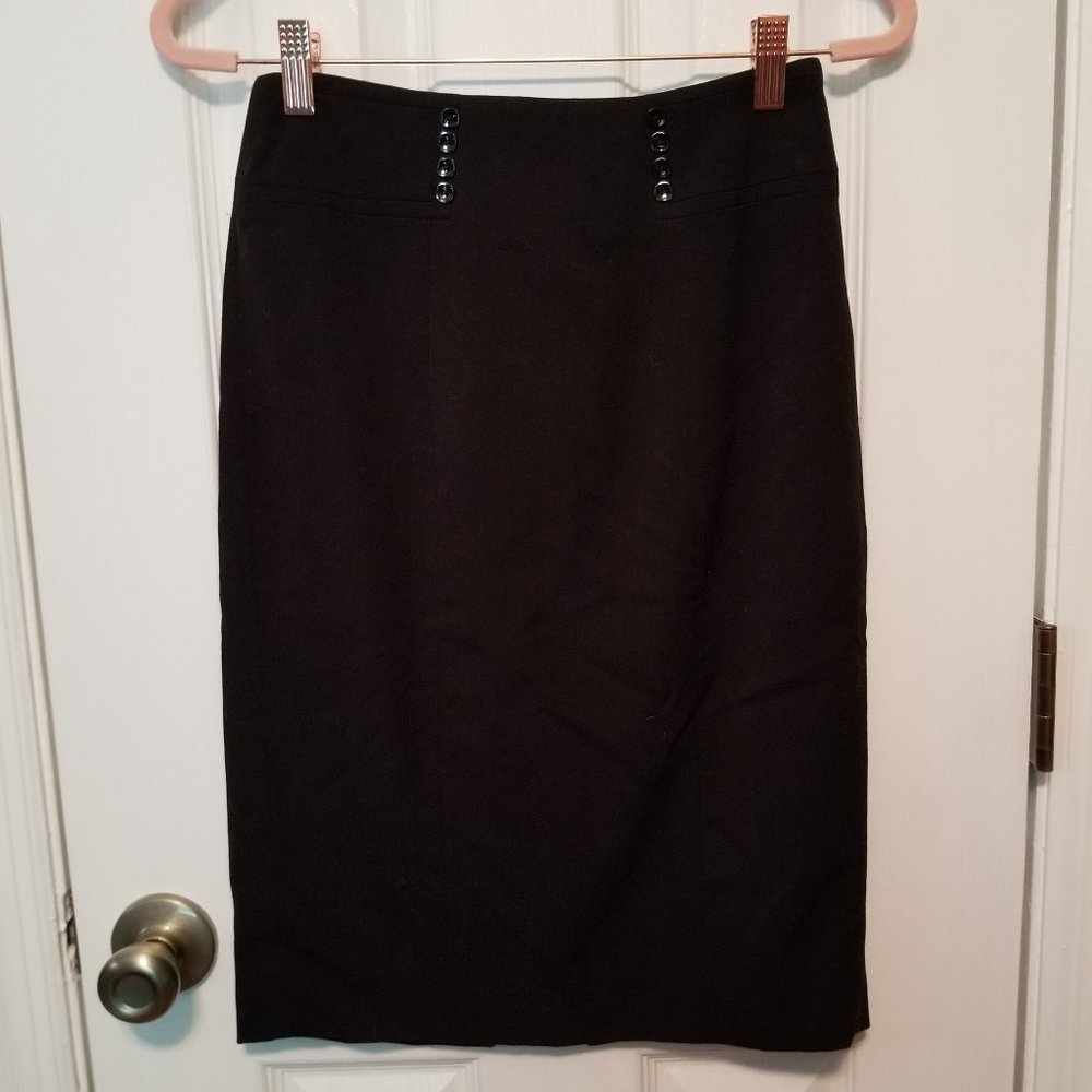 2/$10 White House Black Market Black Pencil Skirt